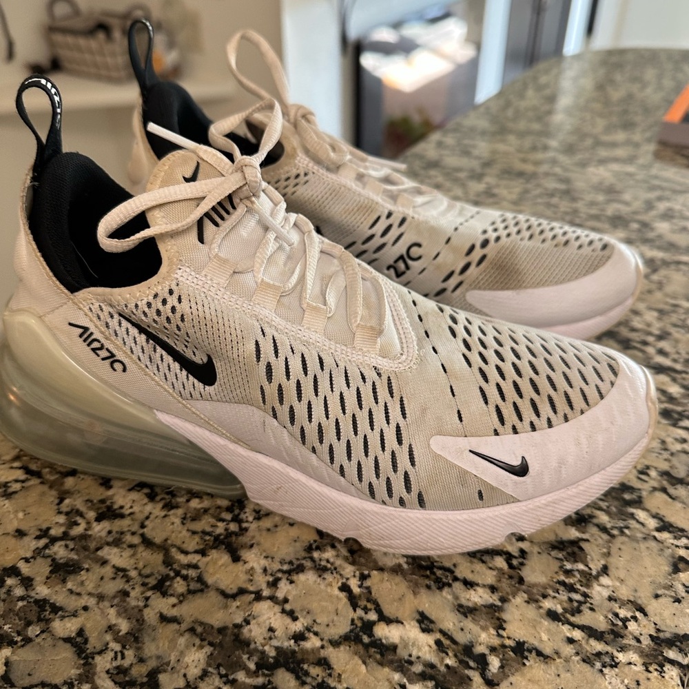 Nike Air Max 270 White and Black Sneakers